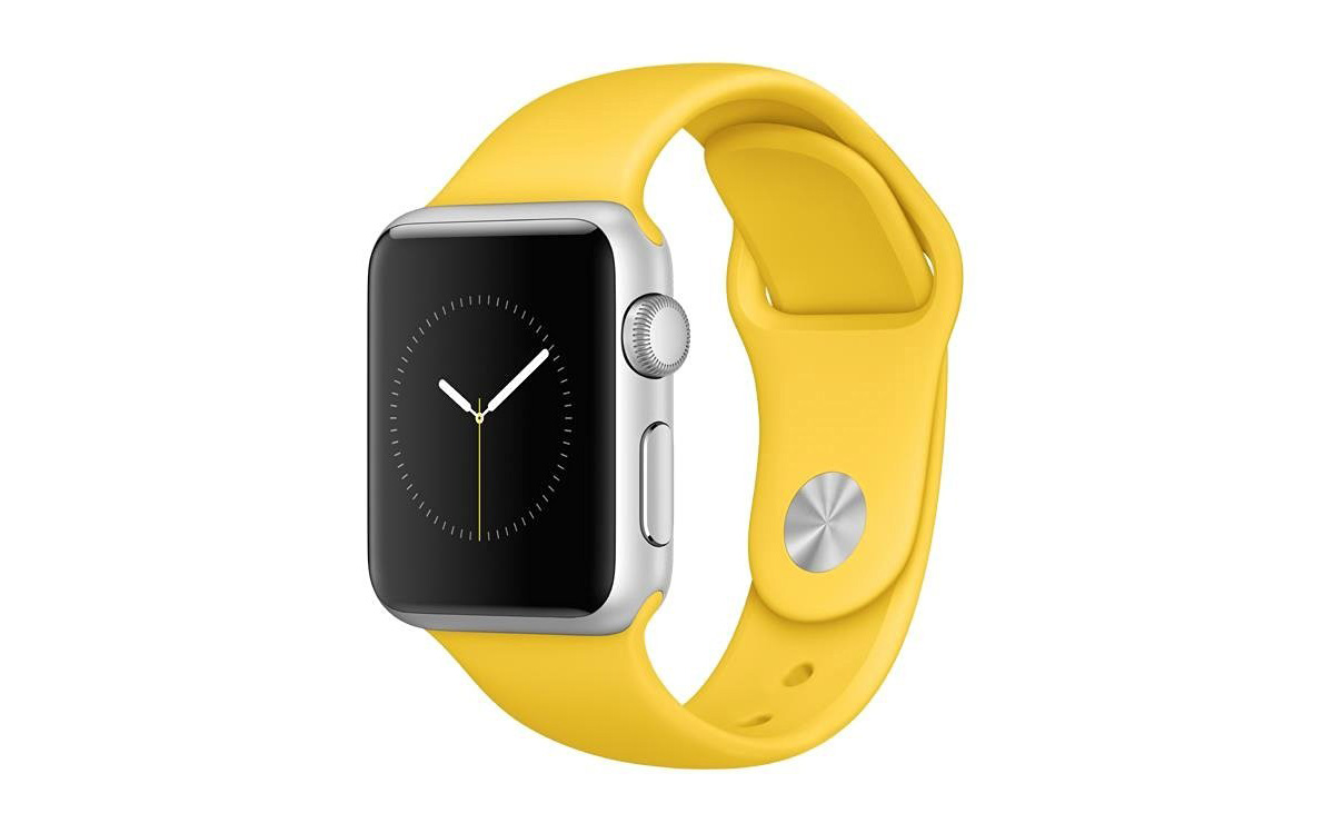 Apple Watch 38 mm mit Kunststoffarmband