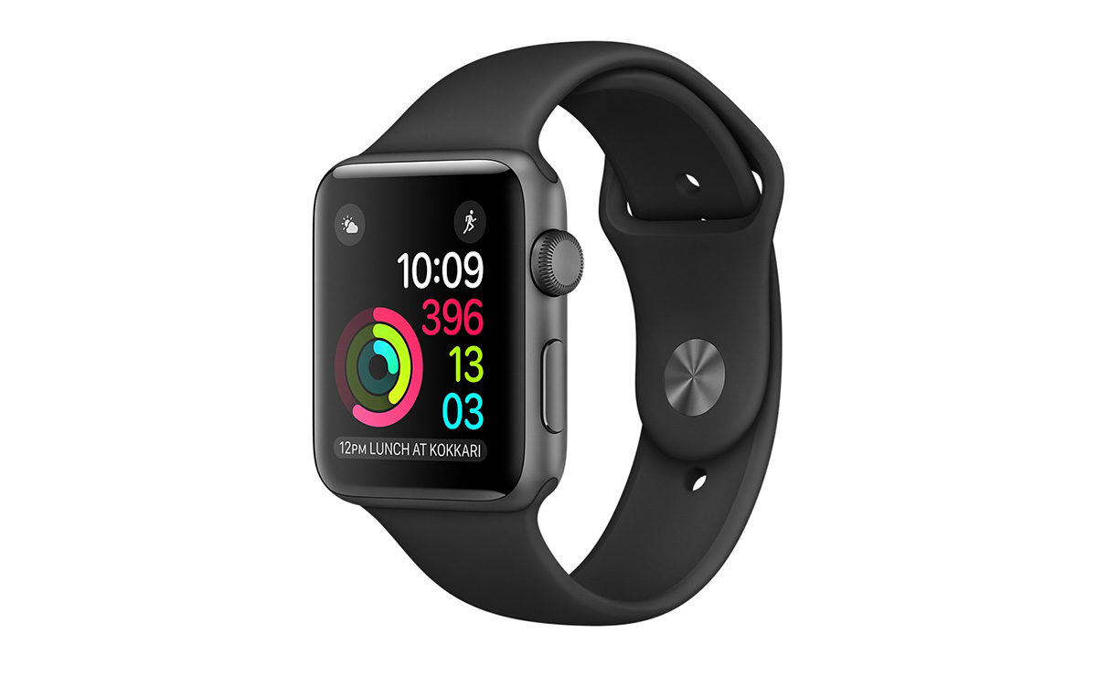 Apple Watch Series 1 Space Grau Kunststoff-Armband