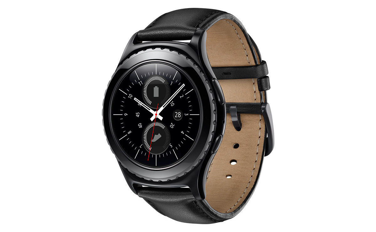 Samsung Gear S2 classic mit Leder-Armband